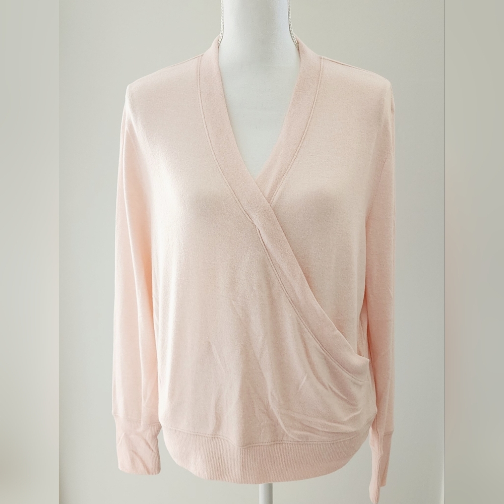 J. Crew Ballet Wrap Sweater Soft Baby Pink NWT